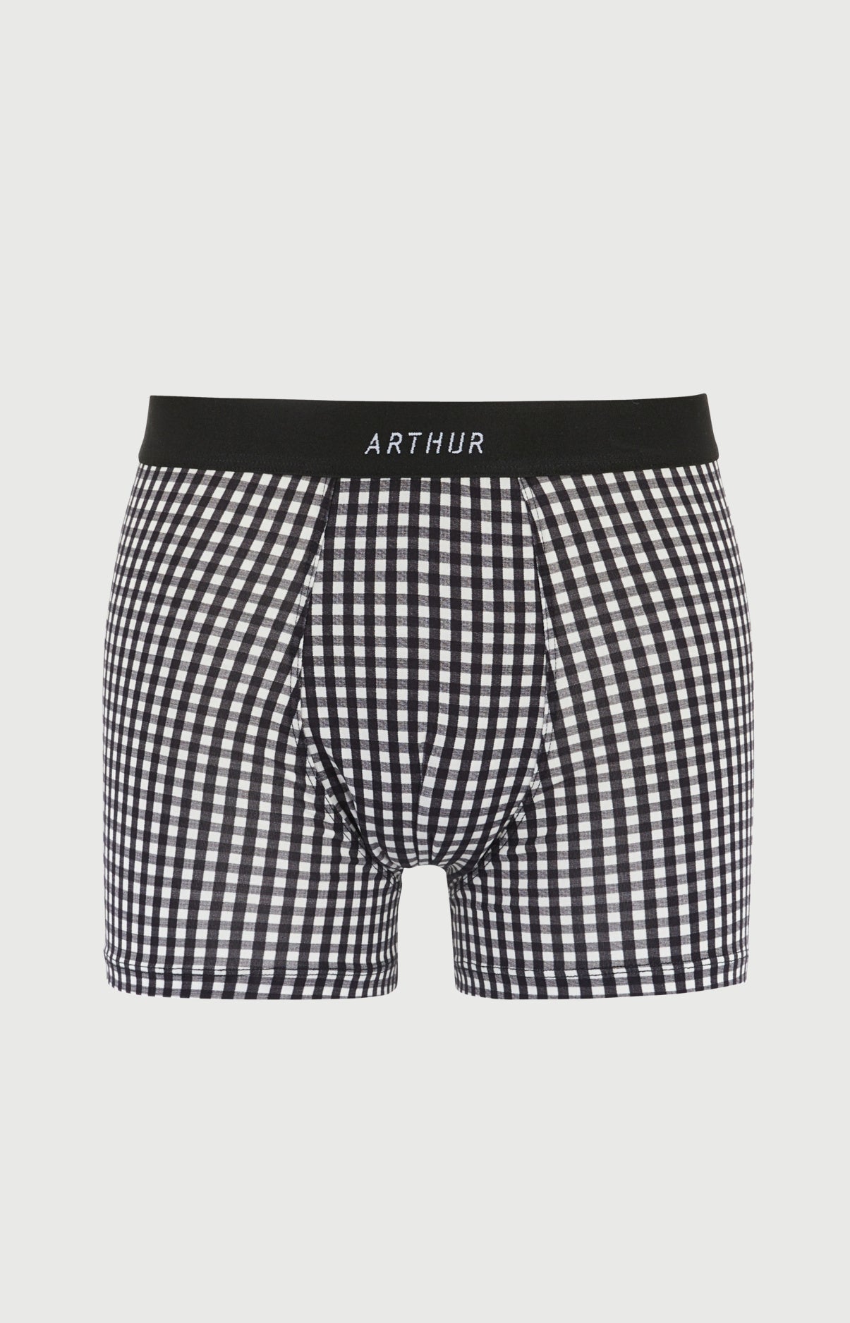 arthur-bob-boxer-vichy-noir-homme-coton-bio-co-responsable image 3