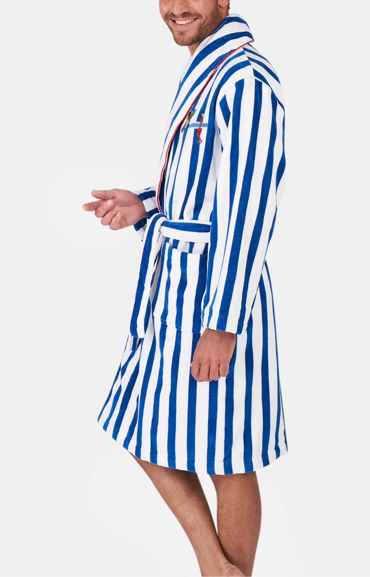 arthur-bob-surf-peignoir-bleu-l-rayures-coton image 5