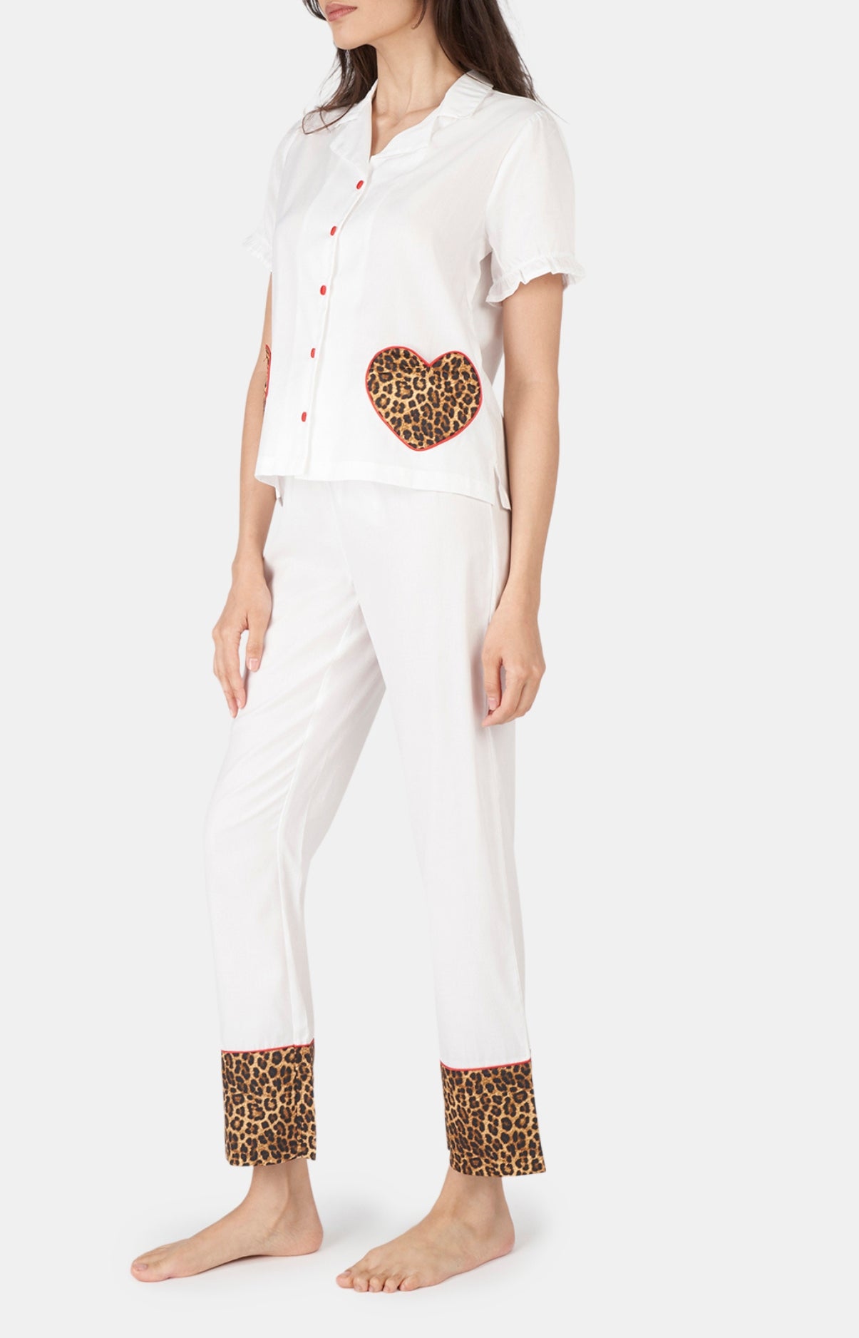 arthur-bob-satin-pyjama-coton-bio-femme-blanc image 2