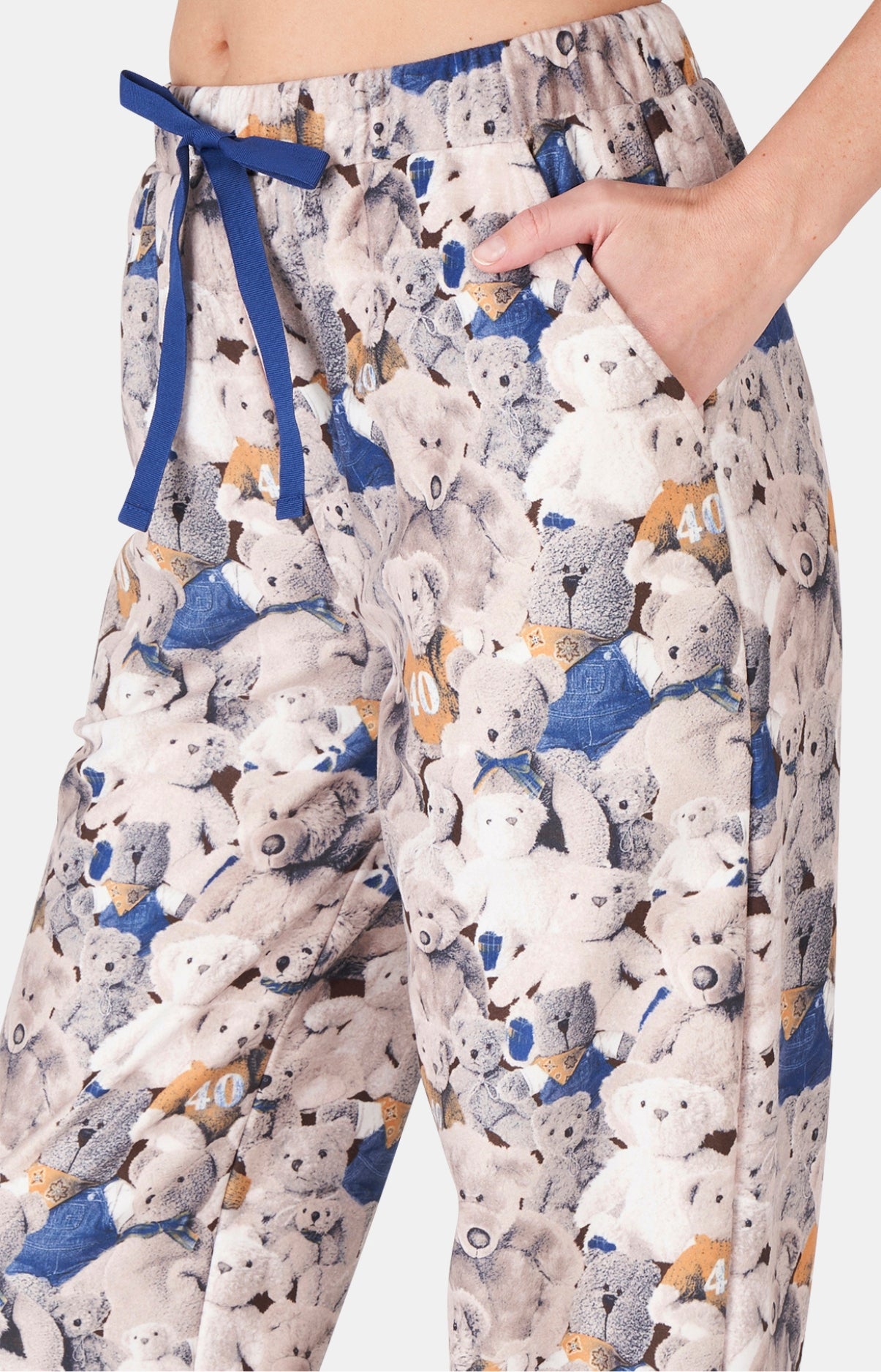 arthur-bob-teddy-40-ans-pyjama-noisette-polaire-femme image 5