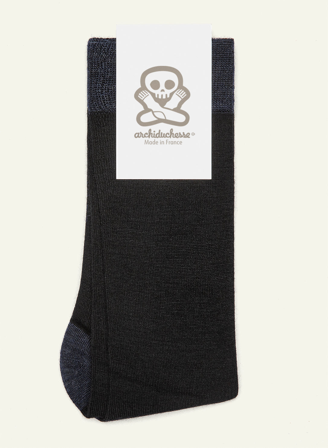 archiduchesse-cocooning-de-laine-chaussettes-noir-laine-m-rinos image 6