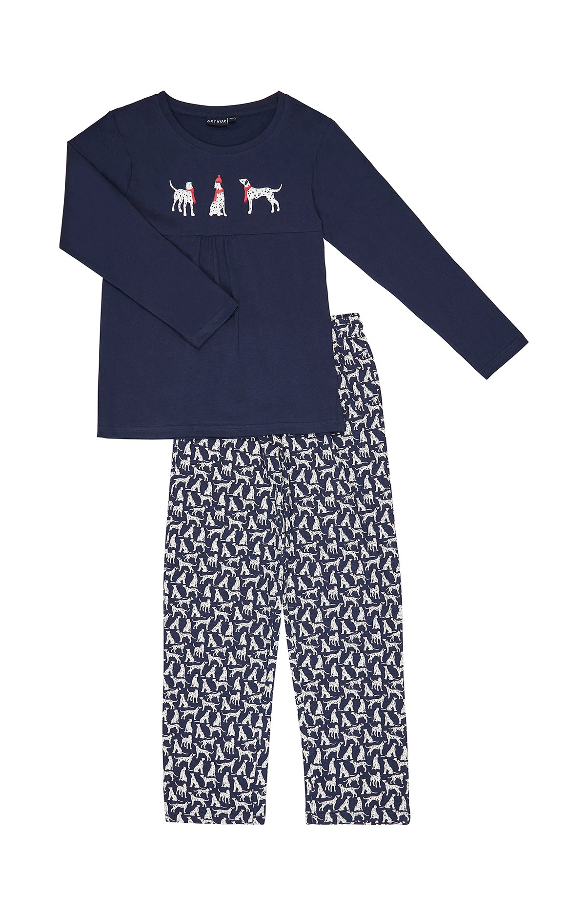arthur-bob-pyjama-dalmatien-marine-enfant-coton image 3