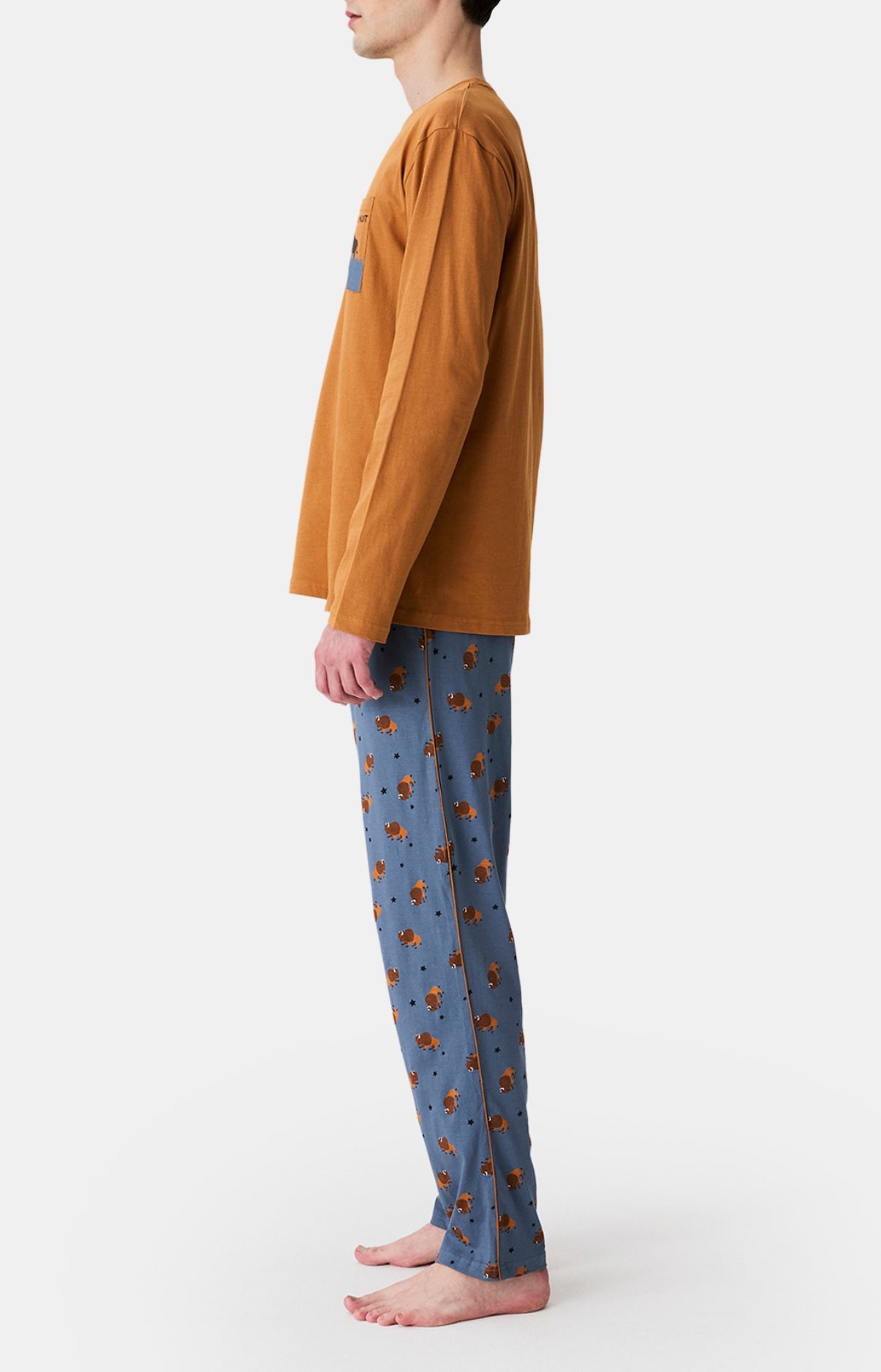 arthur-bob-en-plaine-nuit-pyjama-homme-ardoise-coton-bio image 5
