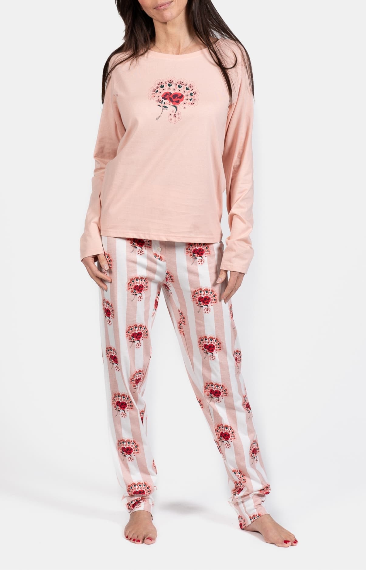 arthur-bob-pyjama-suzanne-jersey-coton-poudre-femme image 1