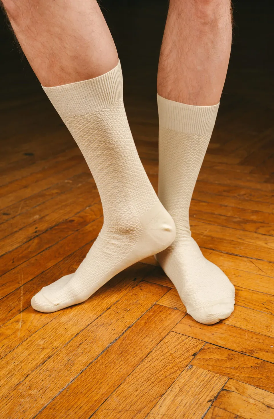 p-trone-chaussettes-fil-d-cosse-nid-d-abeille image 1