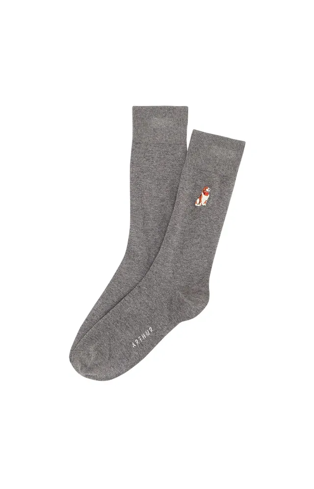arthur-wouf-chaussettes-homme-coton-gris-40-46 image 1