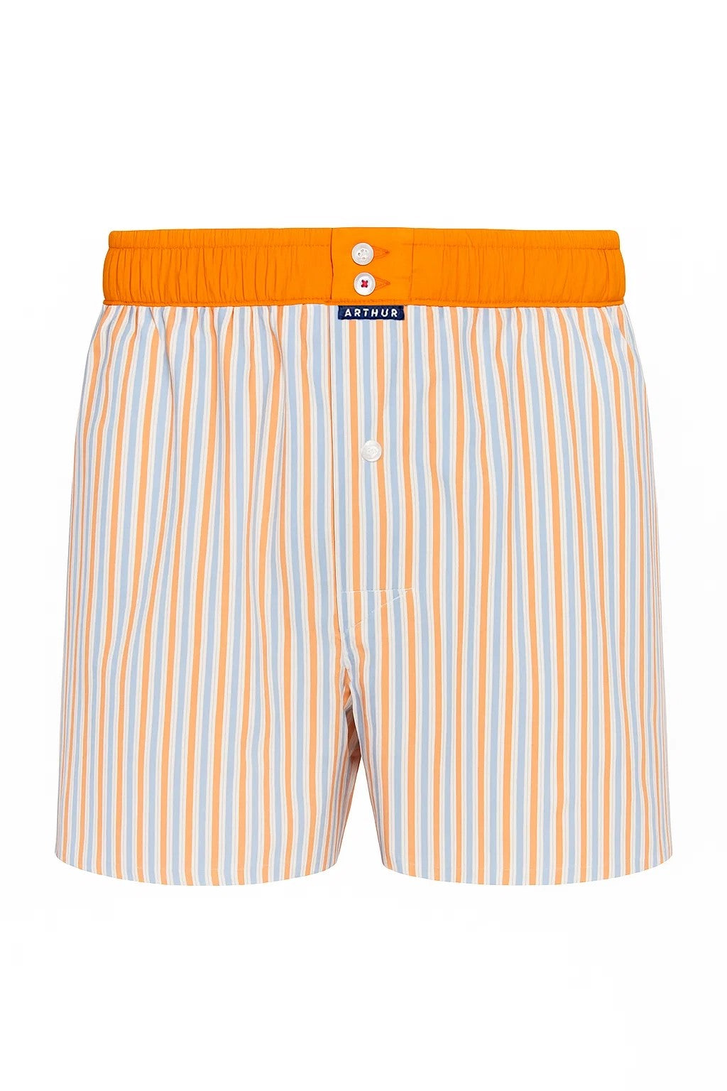 arthur-le-club-n-1168-cale-on-homme-orange-rayures-bio image 3