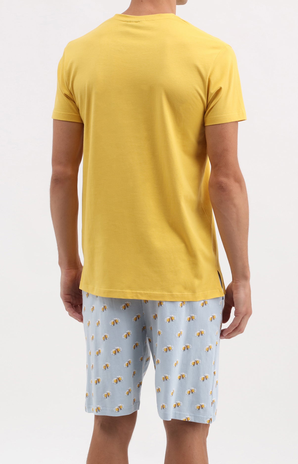 arthur-bob-bi-re-sans-pression-pyjama-court-coton-ciel image 3