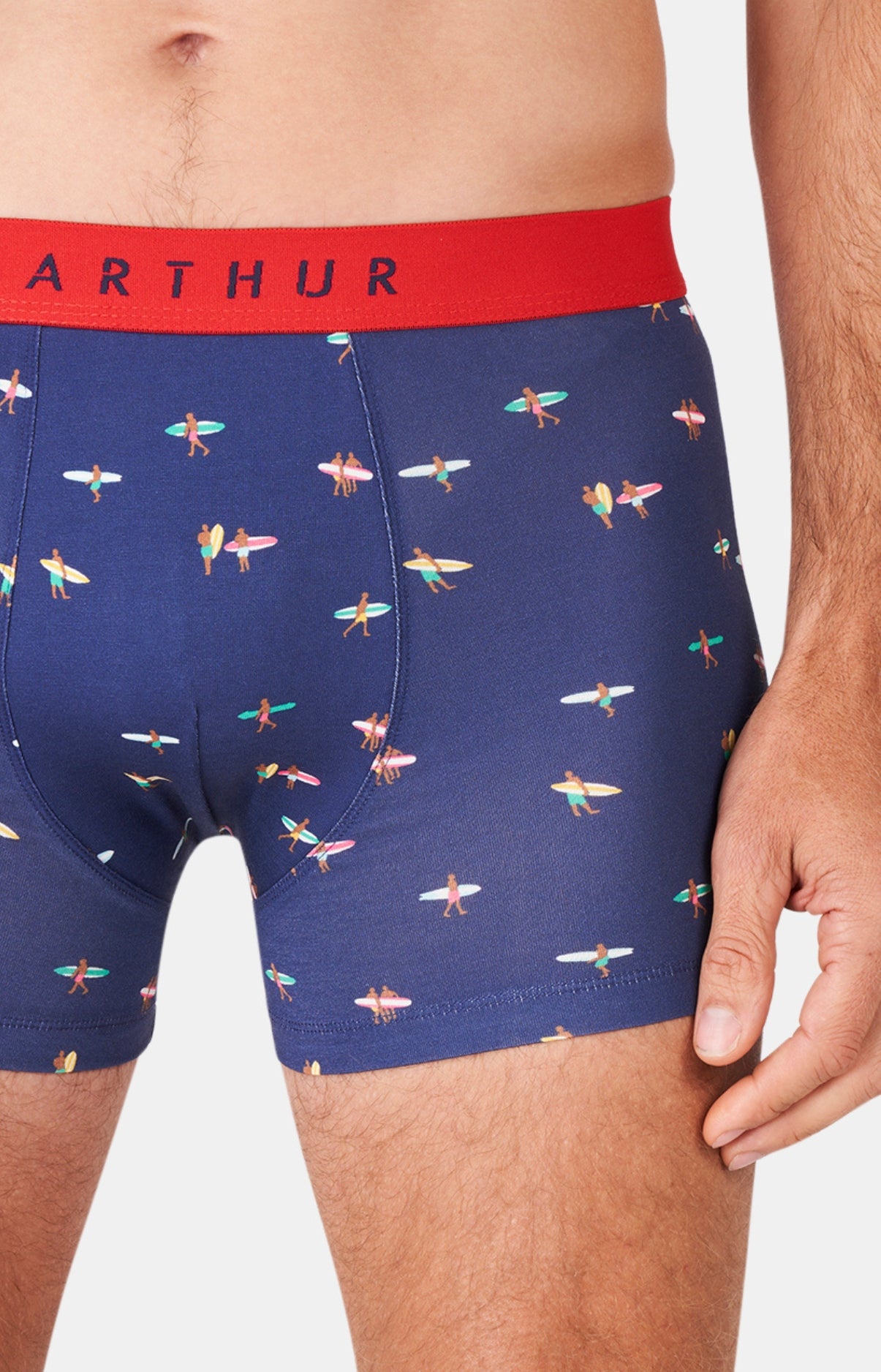 arthur-bob-boxer-coton-bio-marine-surf image 2