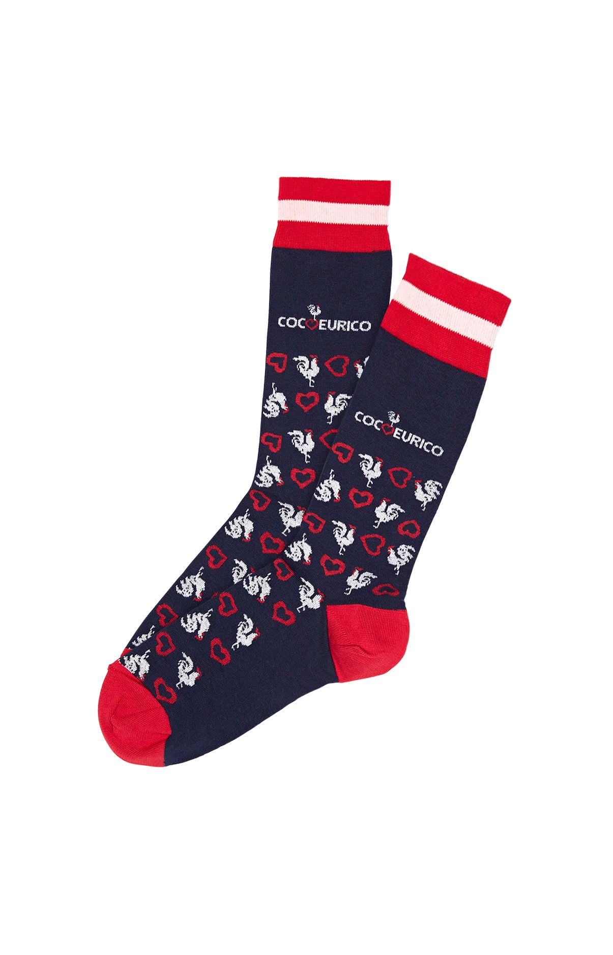 arthur-bob-cocoeurico-chaussettes-marine-coton image 1