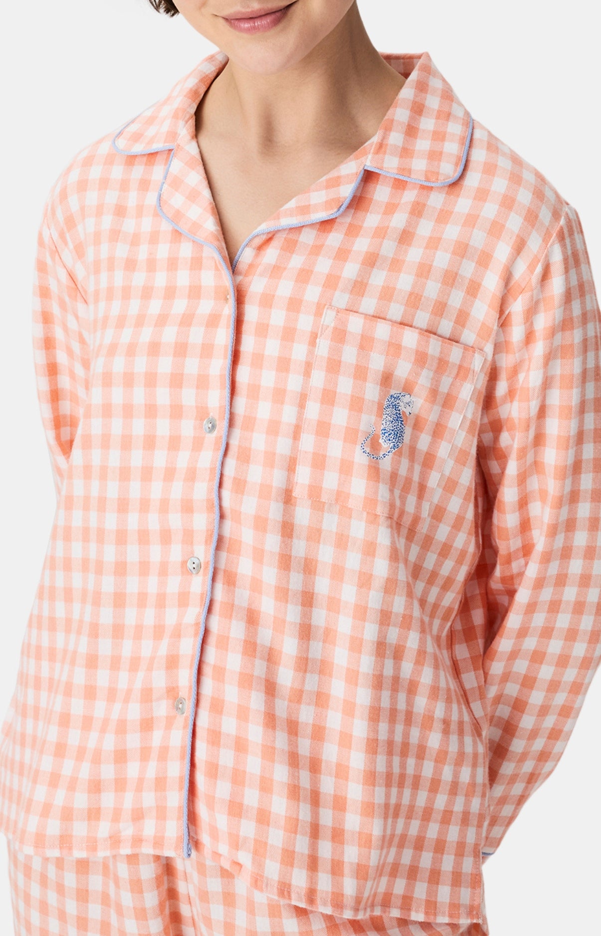 arthur-bob-nina-pyjama-flanelle-femme-orange image 2