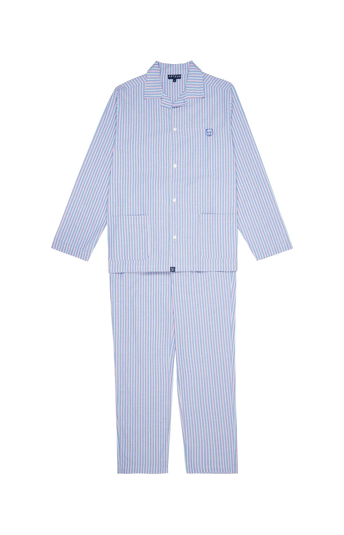 arthur-bob-riverside-pyjama-boutonn-coton-multicolore-l image 3