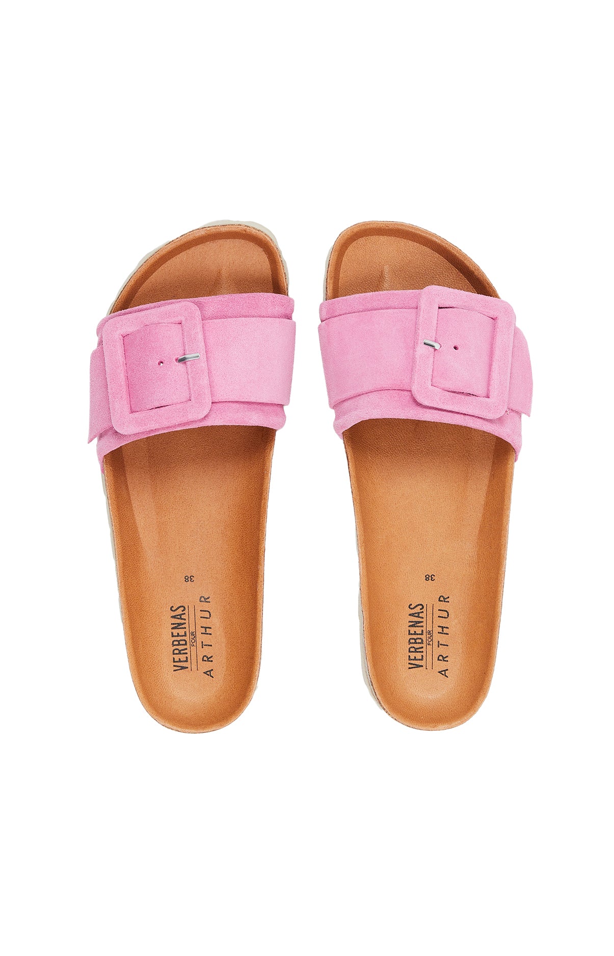 arthur-bob-fraise-sandales-femme-rose-cuir-velours image 3