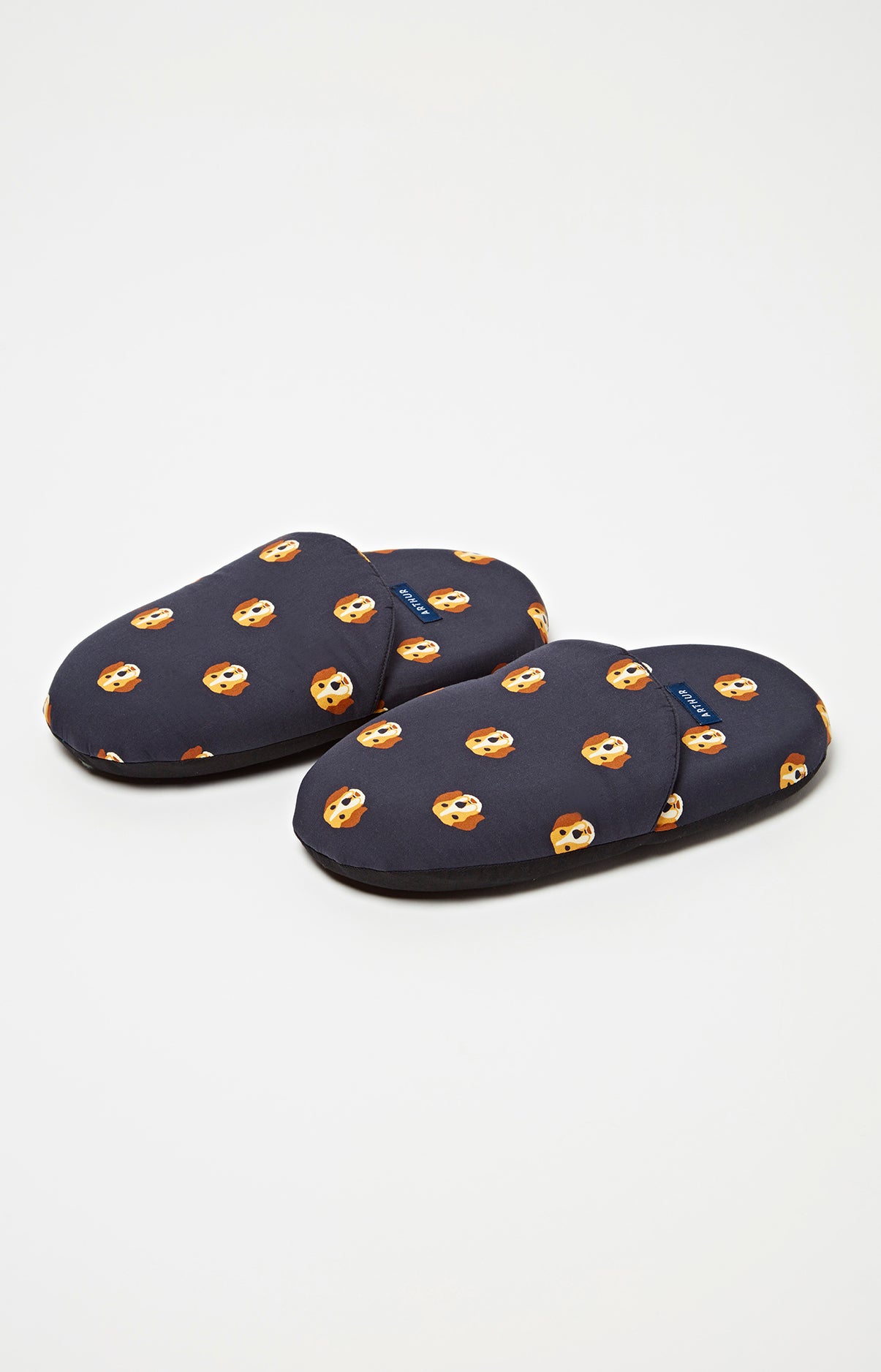 arthur-bob-beagle-pantoufles-homme-noir-39-42-mousse image 1