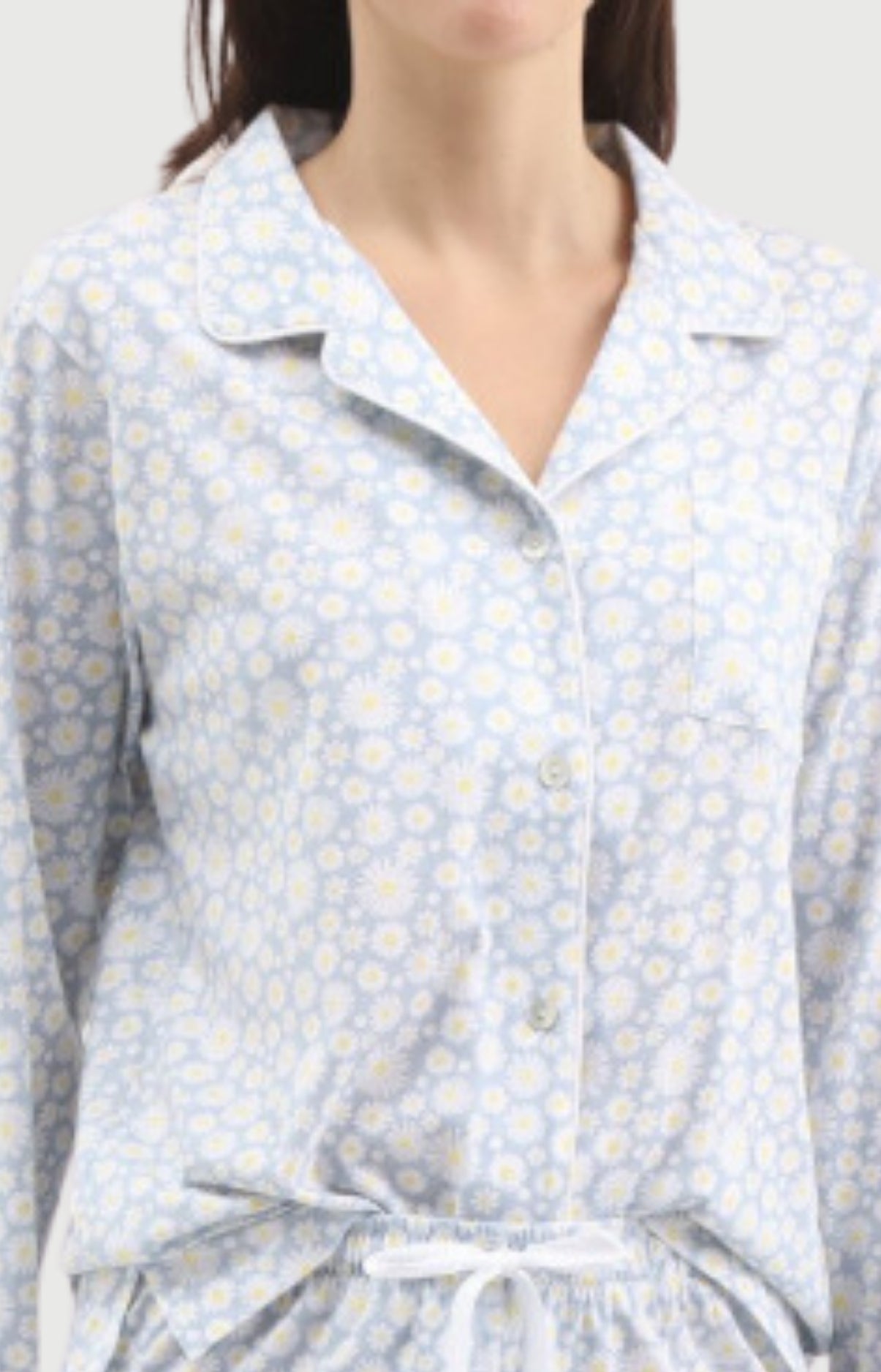 arthur-bob-marguerite-pyjama-femme-ciel-flanelle-coton image 2