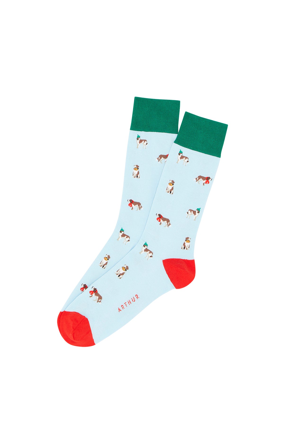 arthur-bob-wouf-ciel-chaussettes-homme-ciel-40-46-coton image 1