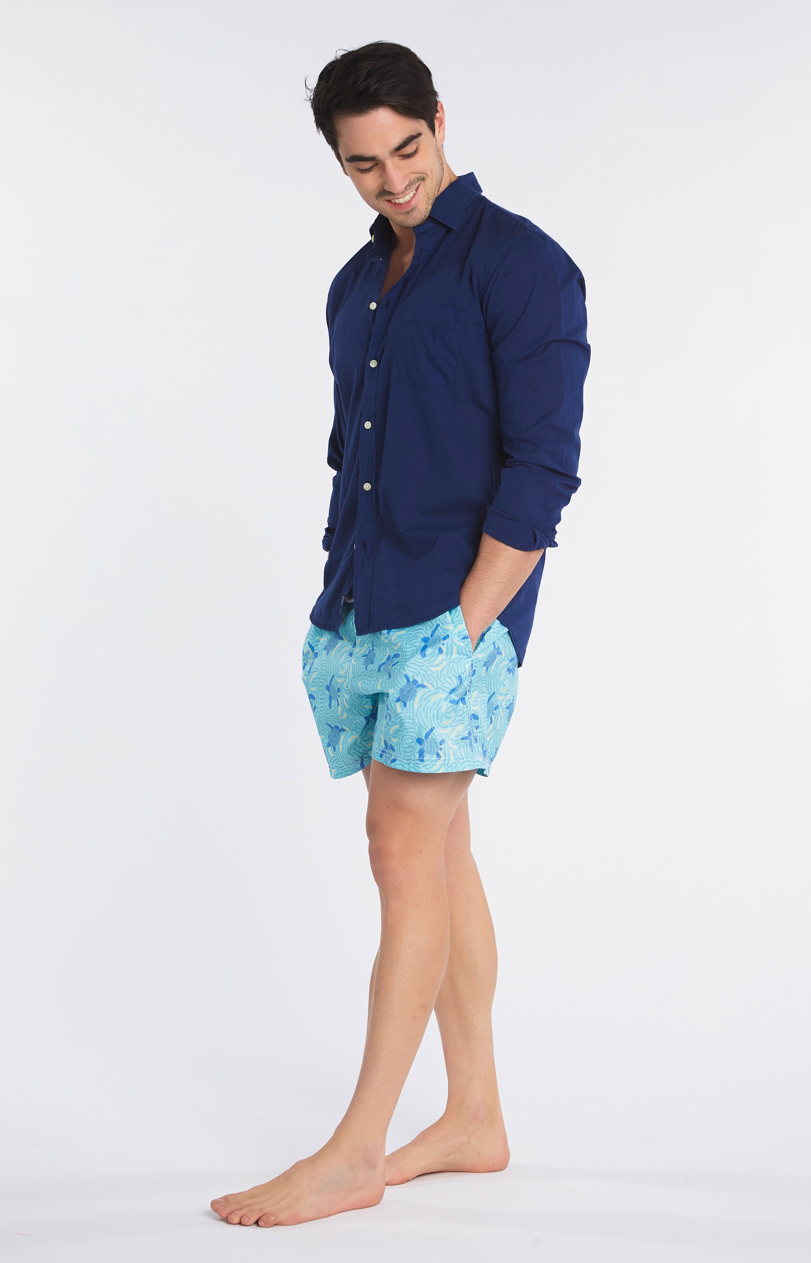 arthur-bob-chemise-unie-marine-homme-coton-m image 4