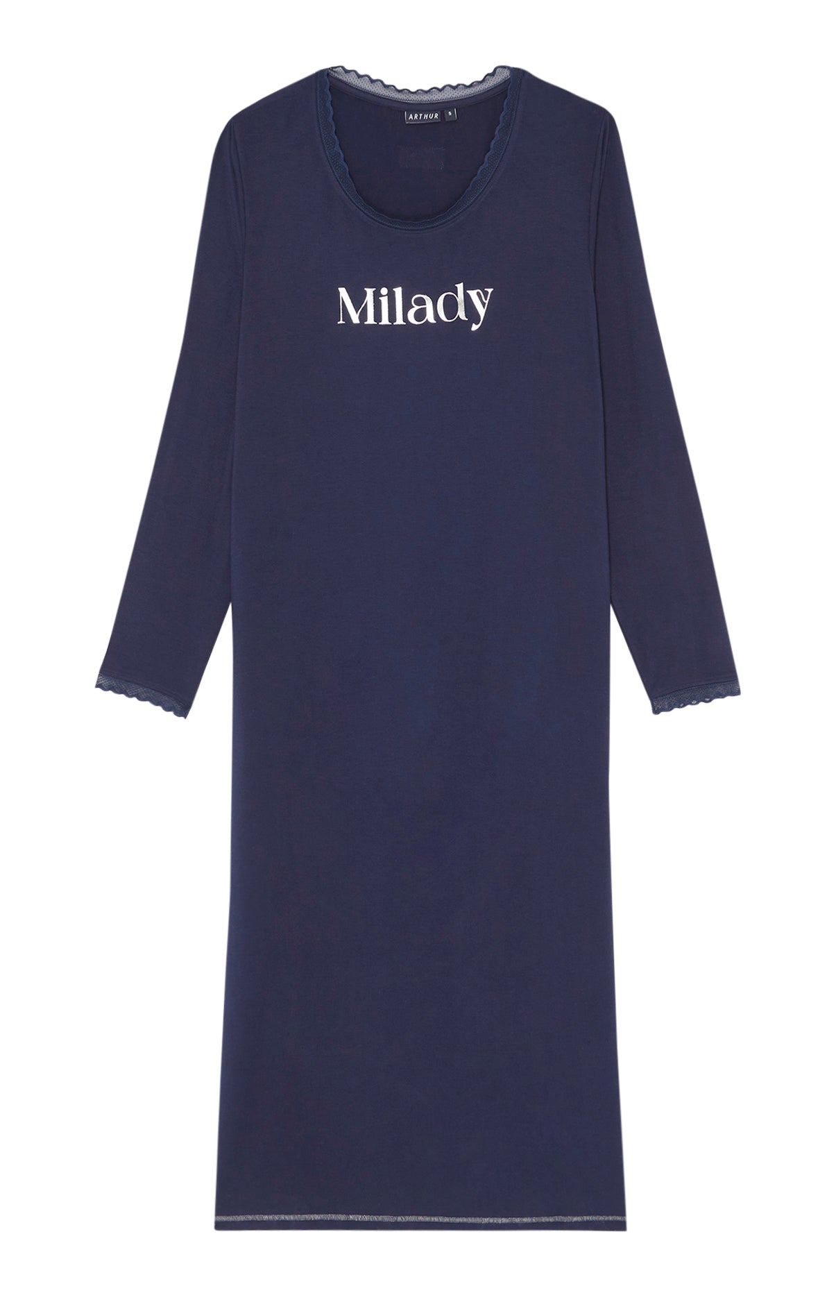 arthur-bob-milady-chemise-de-nuit-femme-marine-modal image 3