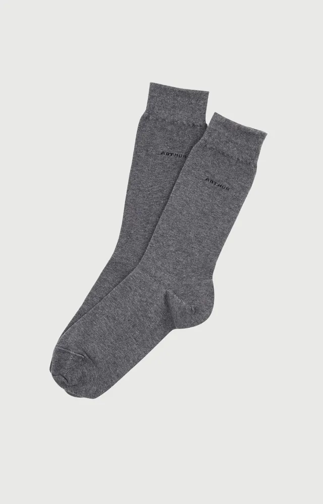 arthur-bob-chaussettes-coton-bio-anthracite-40-46 image 1