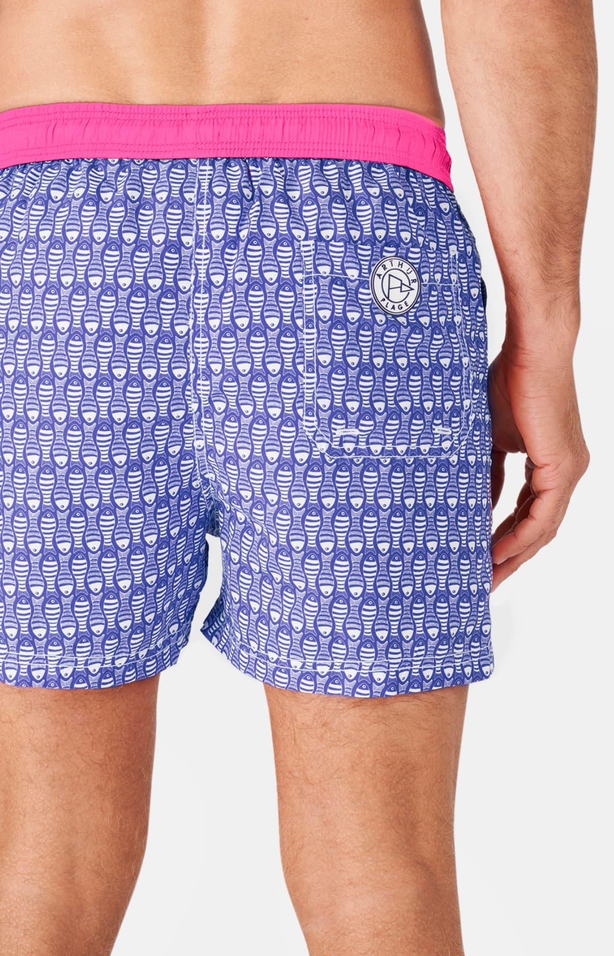 arthur-bob-fish-short-de-bain-bleu-recycl image 6