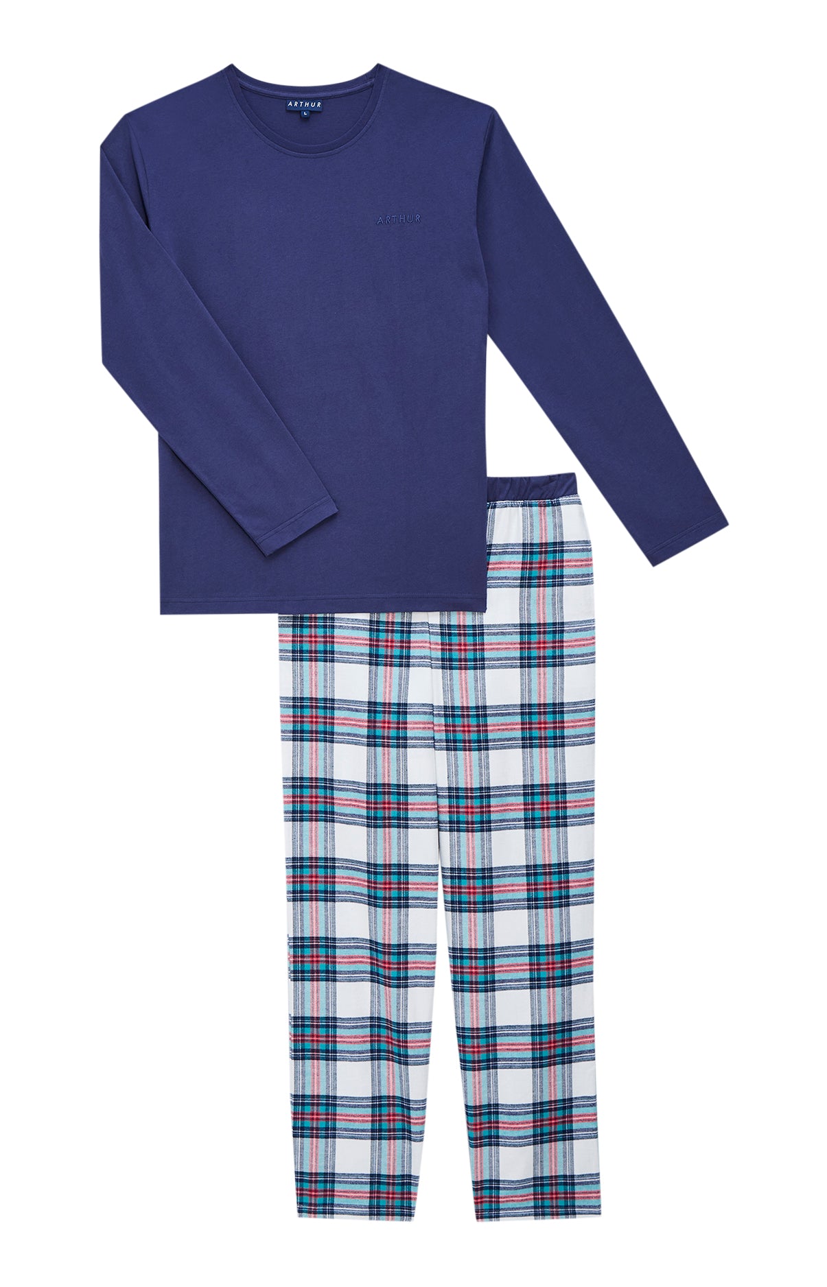 arthur-bob-logan-pyjama-long-homme-coton-marine image 3