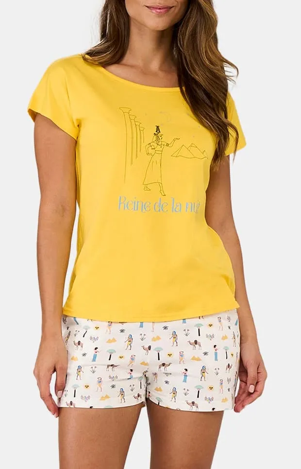arthur-bob-pyjashort-jersey-coton-cl-op-tre-ivoire-femme image 1