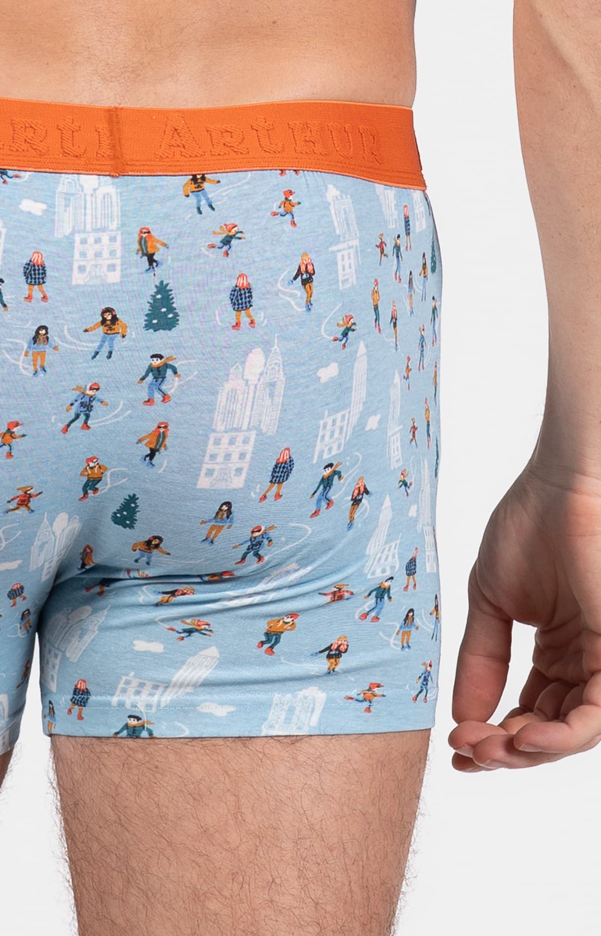 arthur-bob-matin-glace-boxer-homme-ciel-s-xxl-coton image 5