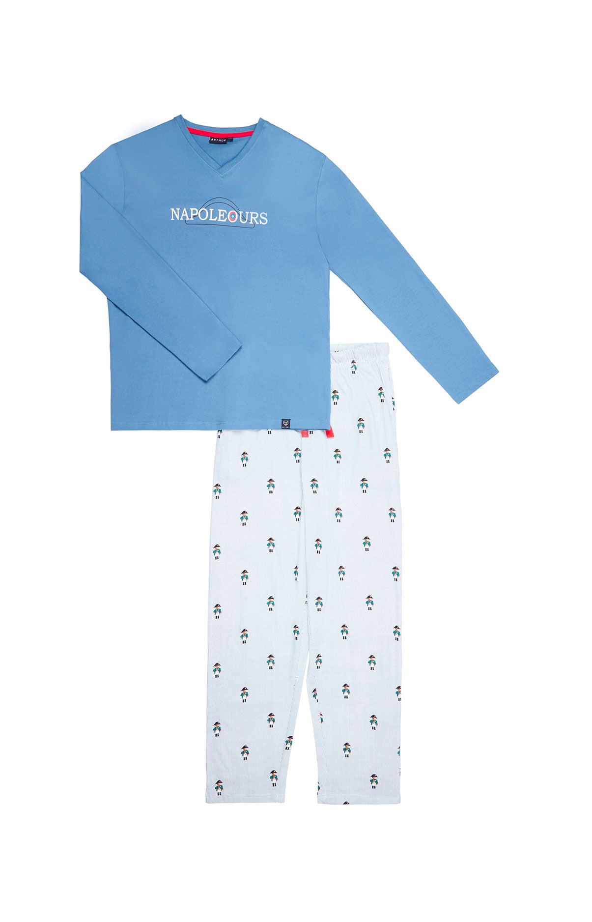arthur-bob-napoleours-pyjama-homme-denim-coton-bio-hiver image 3