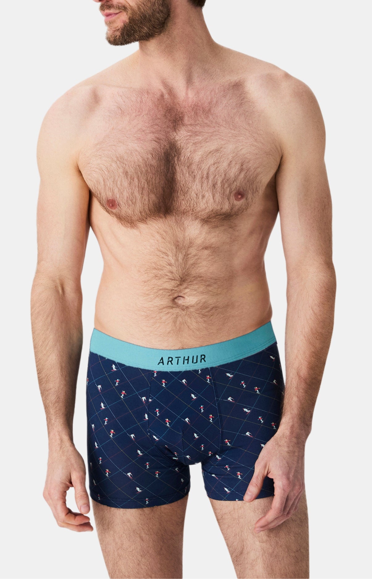 arthur-bob-boxer-coton-ski-marine image 4