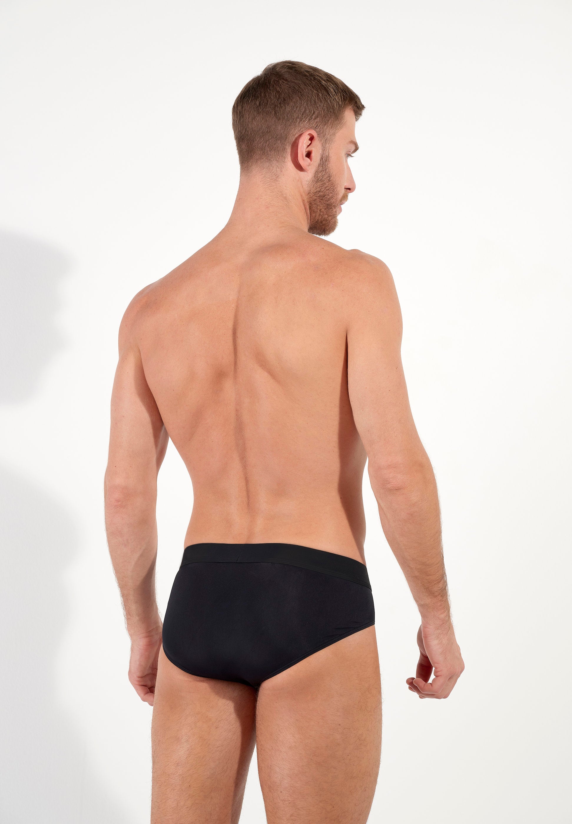 hom-supersoft-mini-slip-noir-microfibre-coton image 3