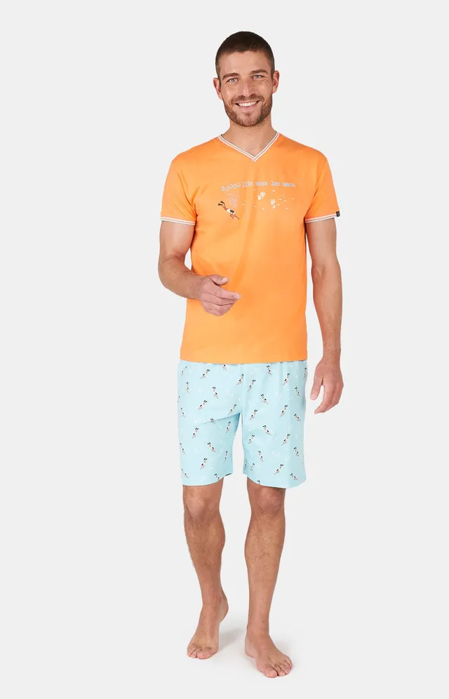 arthur-bob-plongeur-pyjashort-lagon-coton-bio image 1