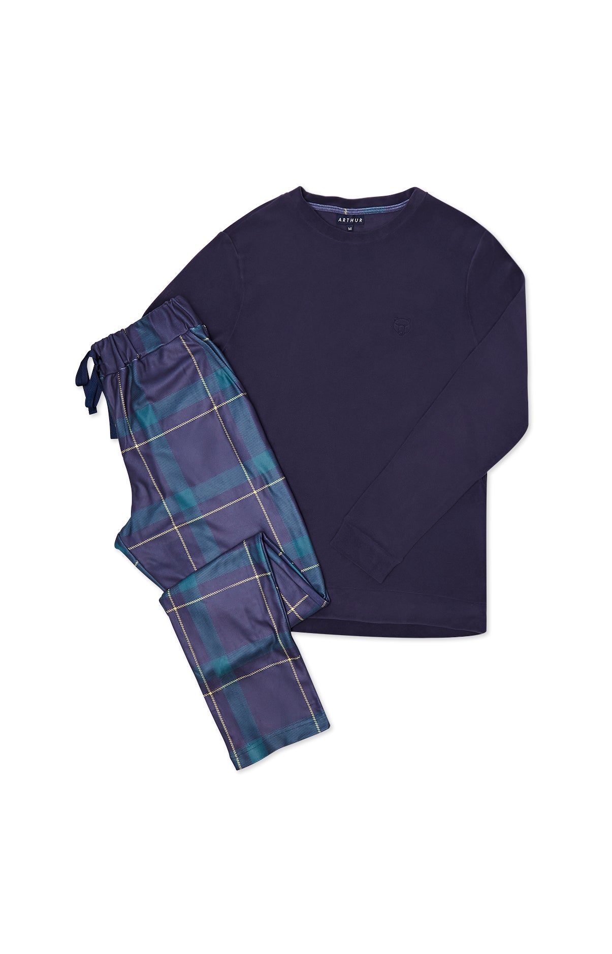 arthur-bob-benjamin-pyjama-polaire-homme-marine-chaud image 3
