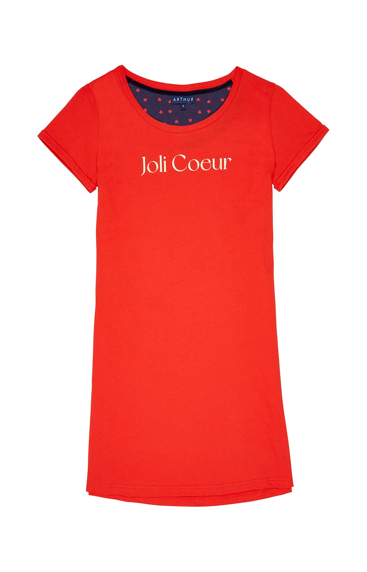 arthur-bob-joli-coeur-chemise-de-nuit-rouge-femme image 3