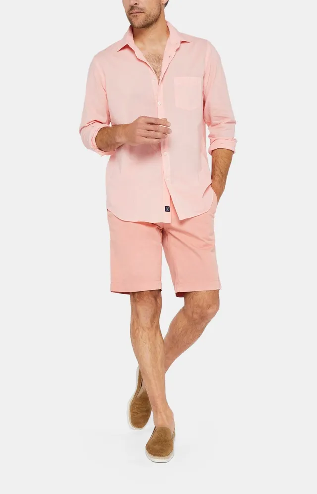 arthur-bob-chemise-voile-coton-rose-manches-longues image 1