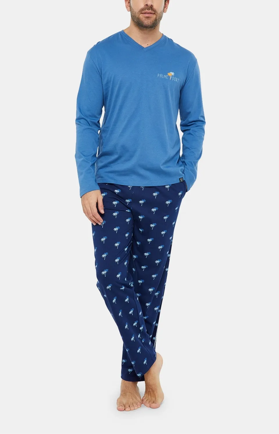 arthur-bob-palmier-pyjama-homme-multicolore-coton-bio image 1