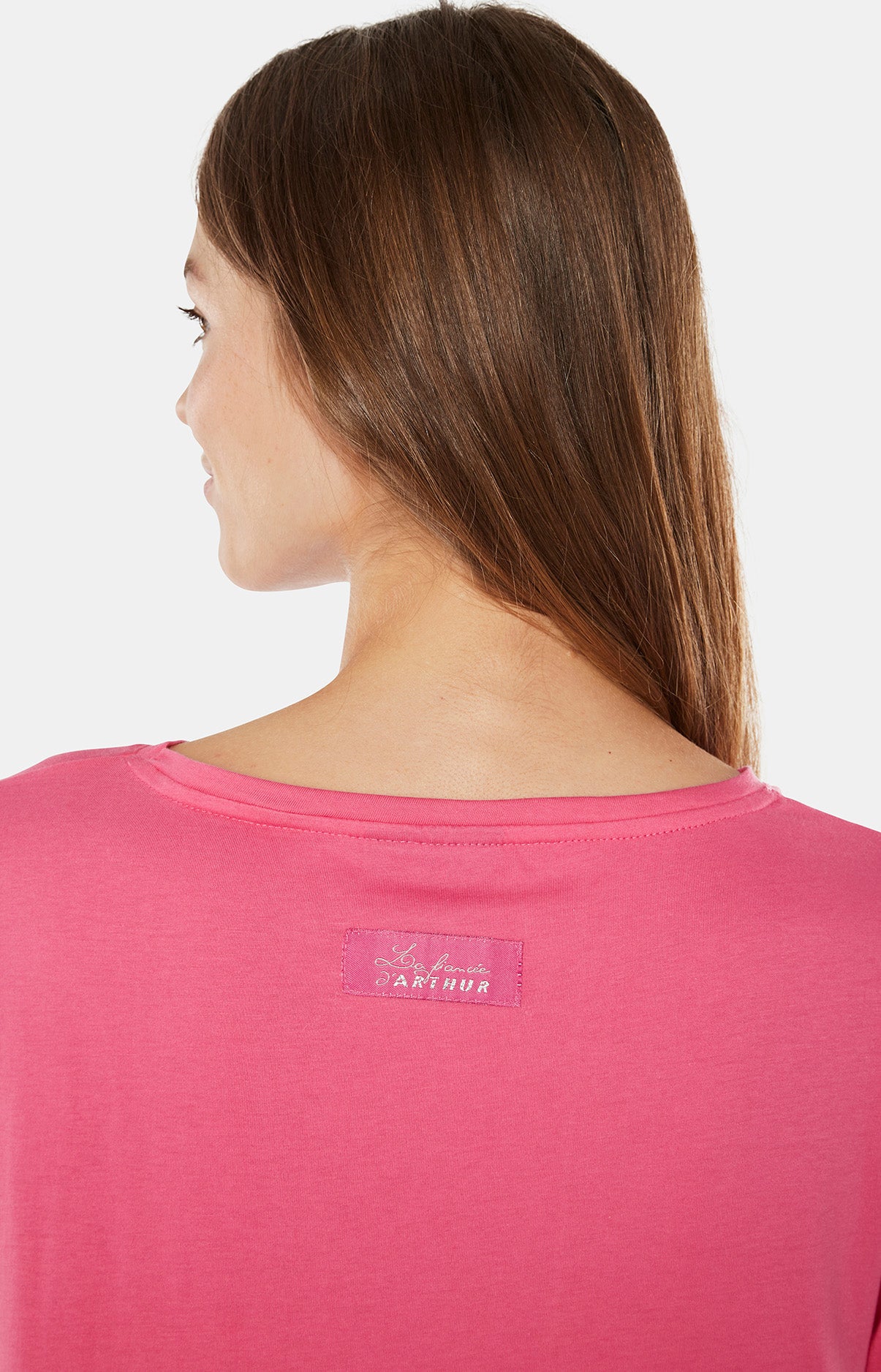 arthur-bob-candy-tee-shirt-femme-rose-coton-bio image 5