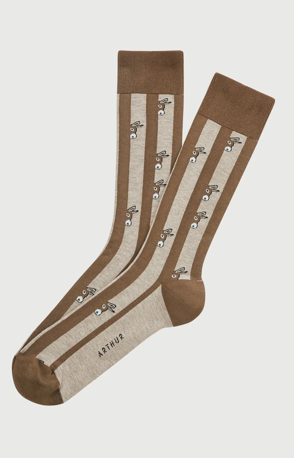 arthur-bob-ne-beige-chaussettes-coton-homme-40-46 image 1