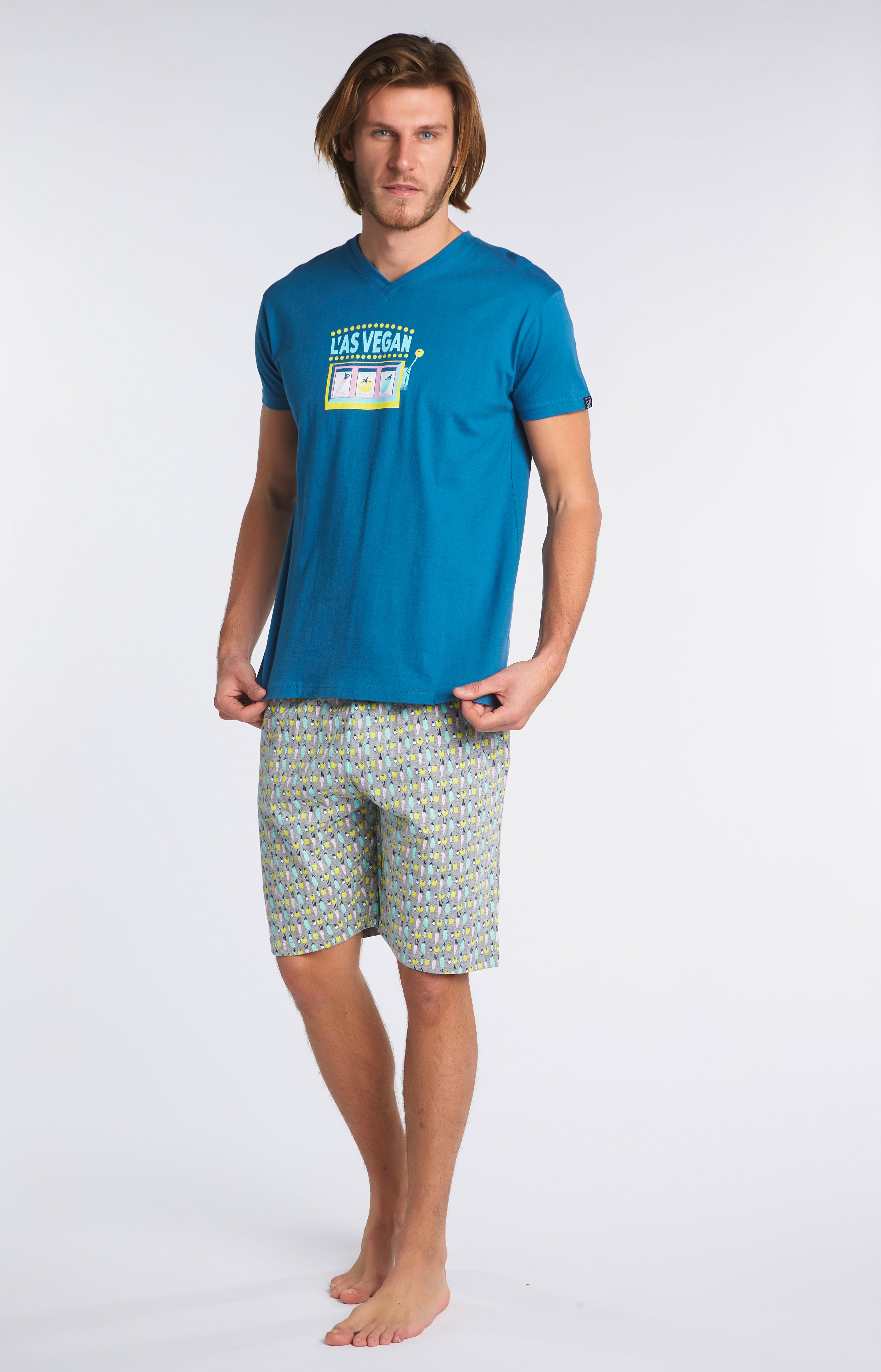 arthur-bob-vegan-pyjashort-homme-multicolore-coton-bio image 5