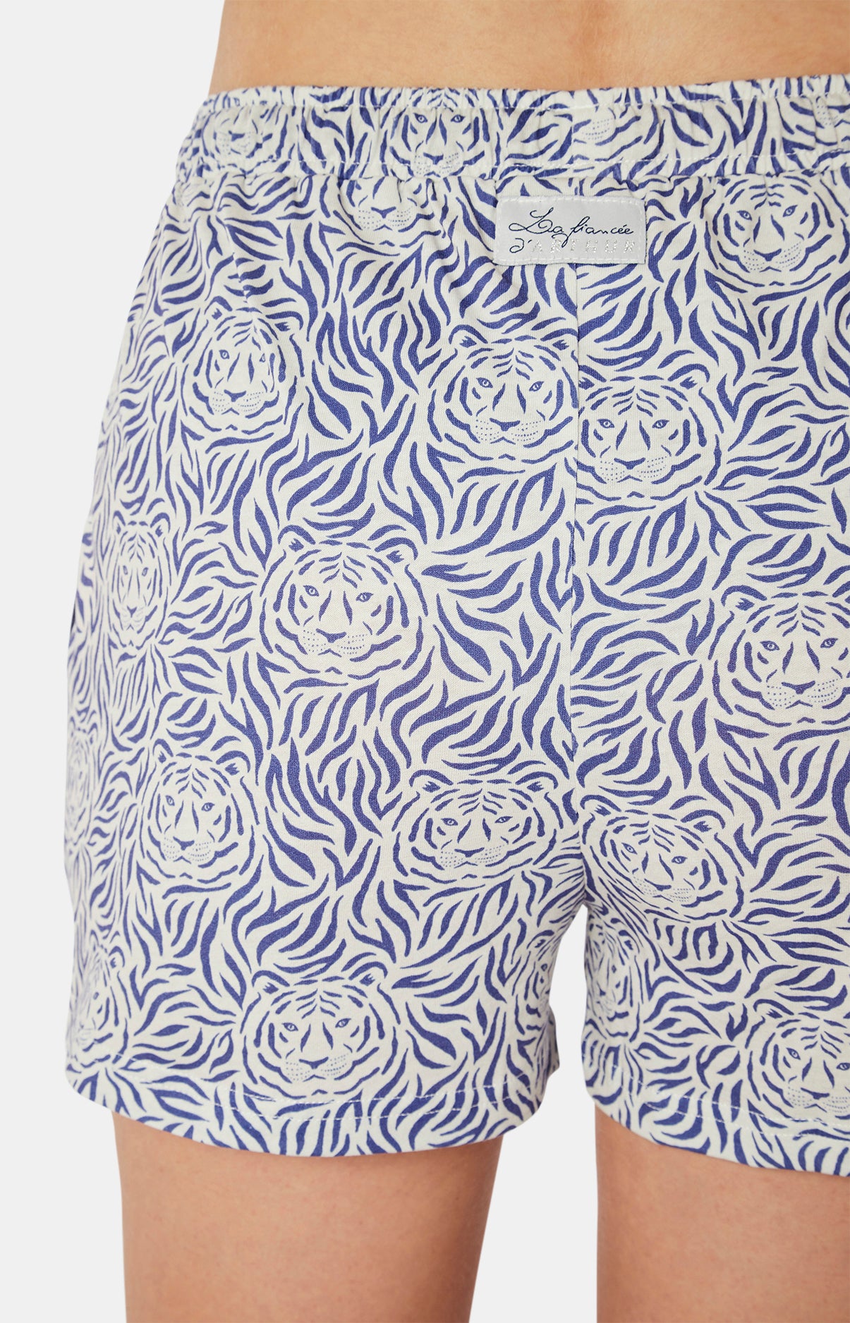 arthur-bob-tigre-short-nuit-bleu-roi-coton-bio image 6