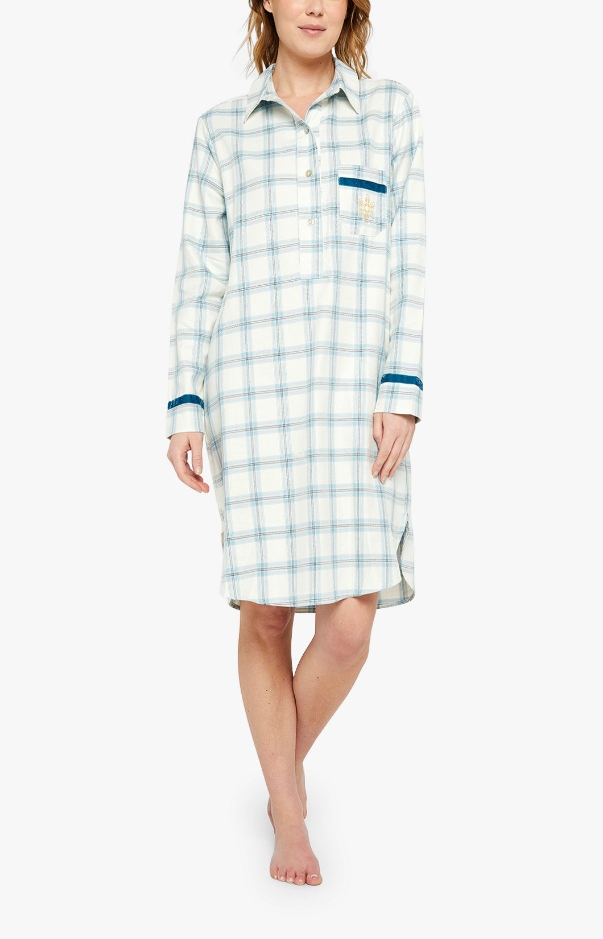 arthur-bob-maryline-chemise-de-nuit-femme-ivoire-flanelle image 1