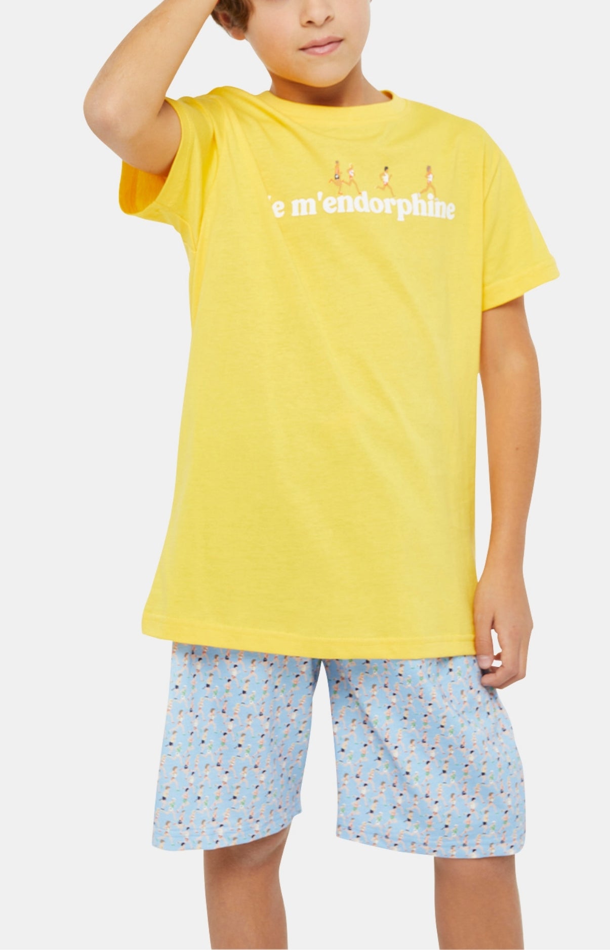 arthur-bob-marathon-pyjashort-enfant-ciel-coton-bio image 2
