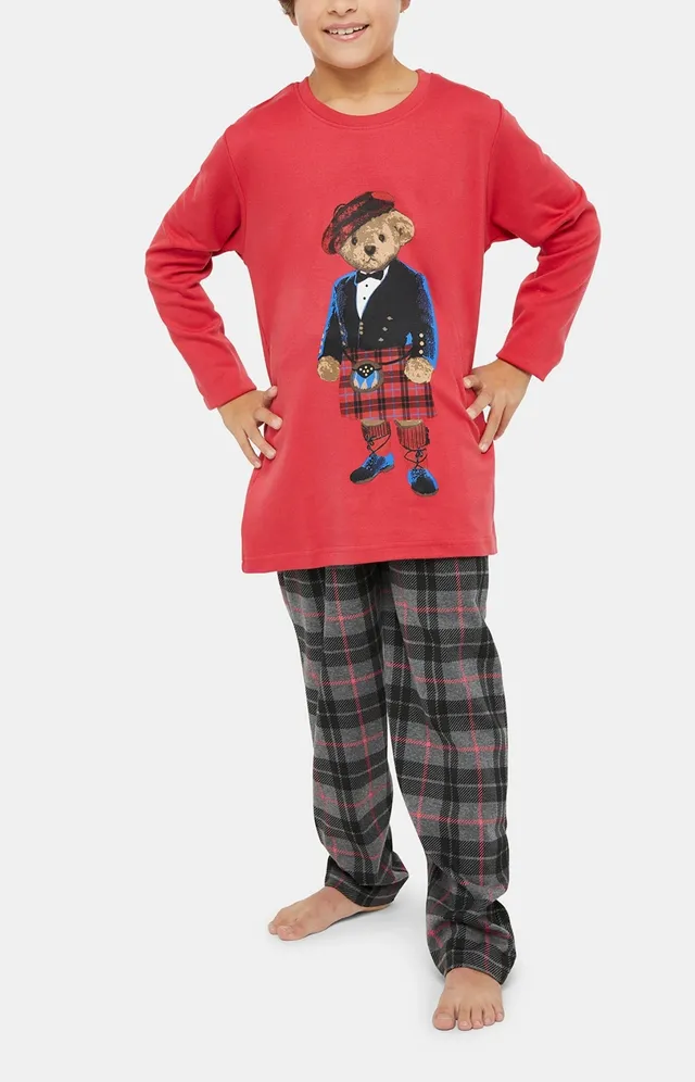 arthur-bob-boston-pyjama-enfant-anthracite-8a-coton image 1