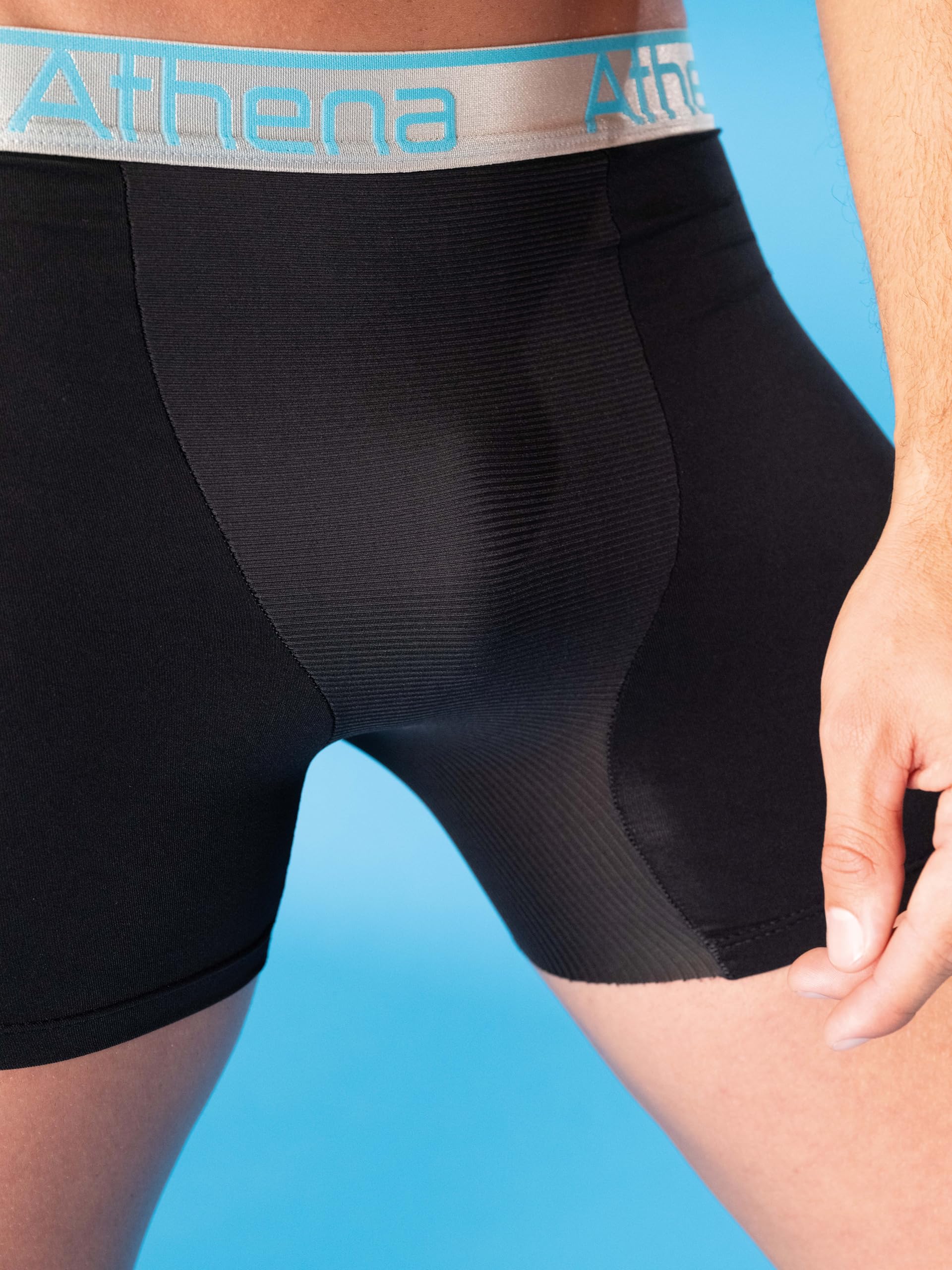 athena-720-stretch-boxer-homme-lot-de-2-noir-bleu-gris image 7