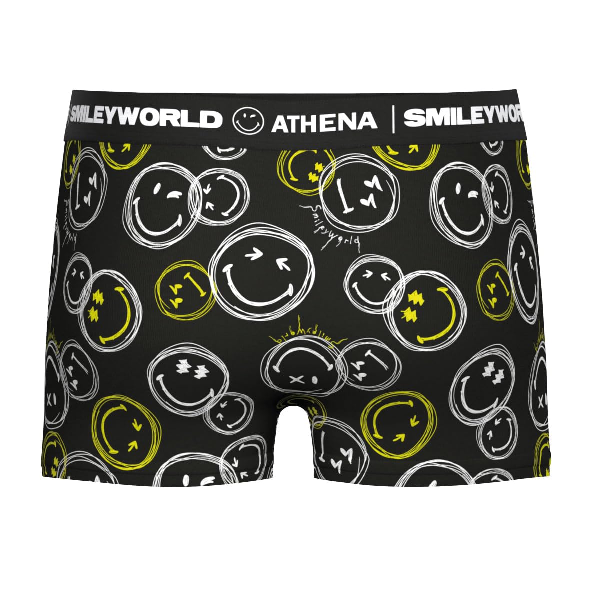 athena-graphic-boxer-gar-on-smileyworld-coton-stretch-imprim image 2