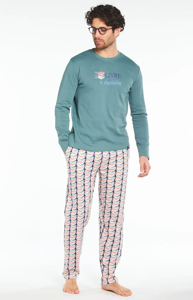 arthur-bob-pyjama-livre-domicile-coton-bio-homme image 1