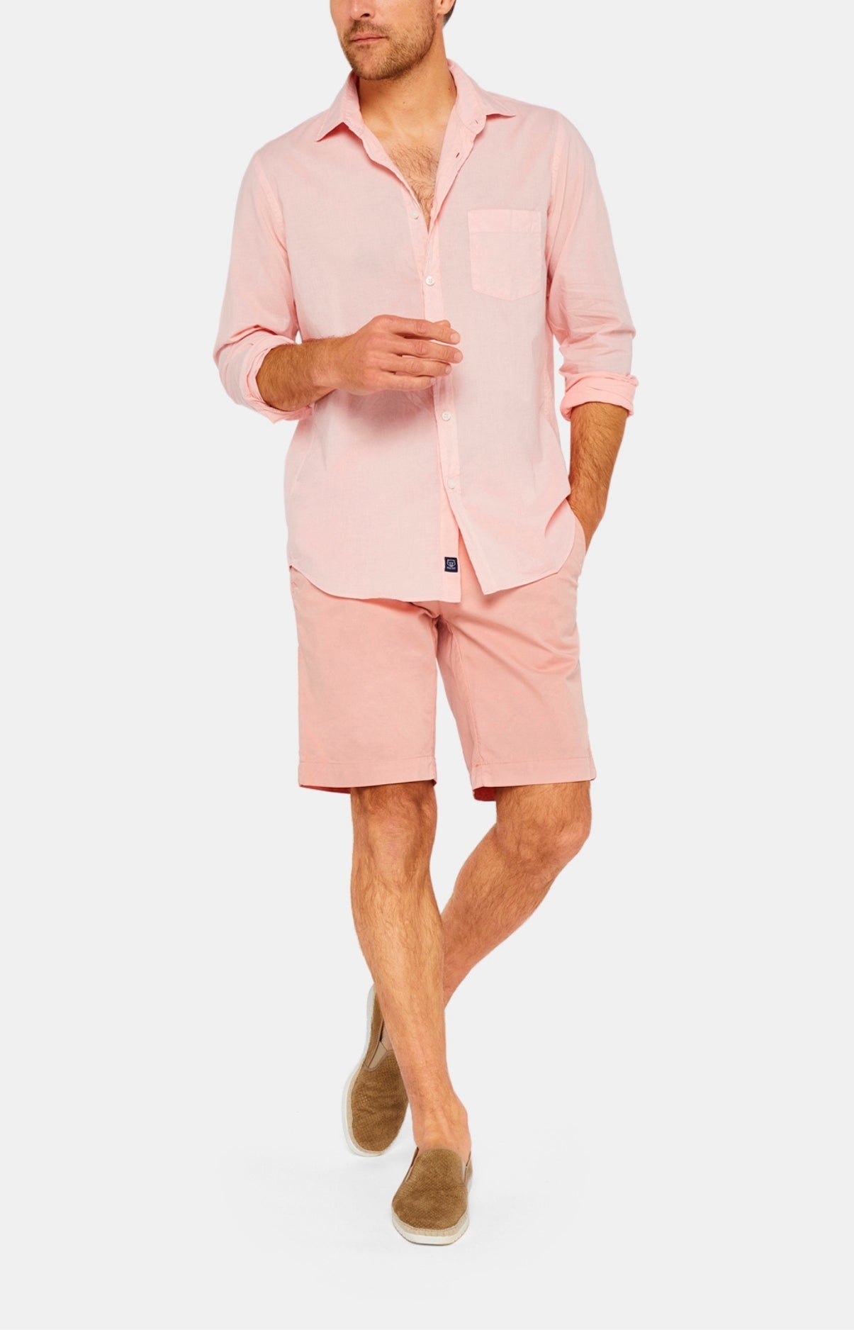 arthur-bob-coton-rose-bermuda-homme-rose-t image 1
