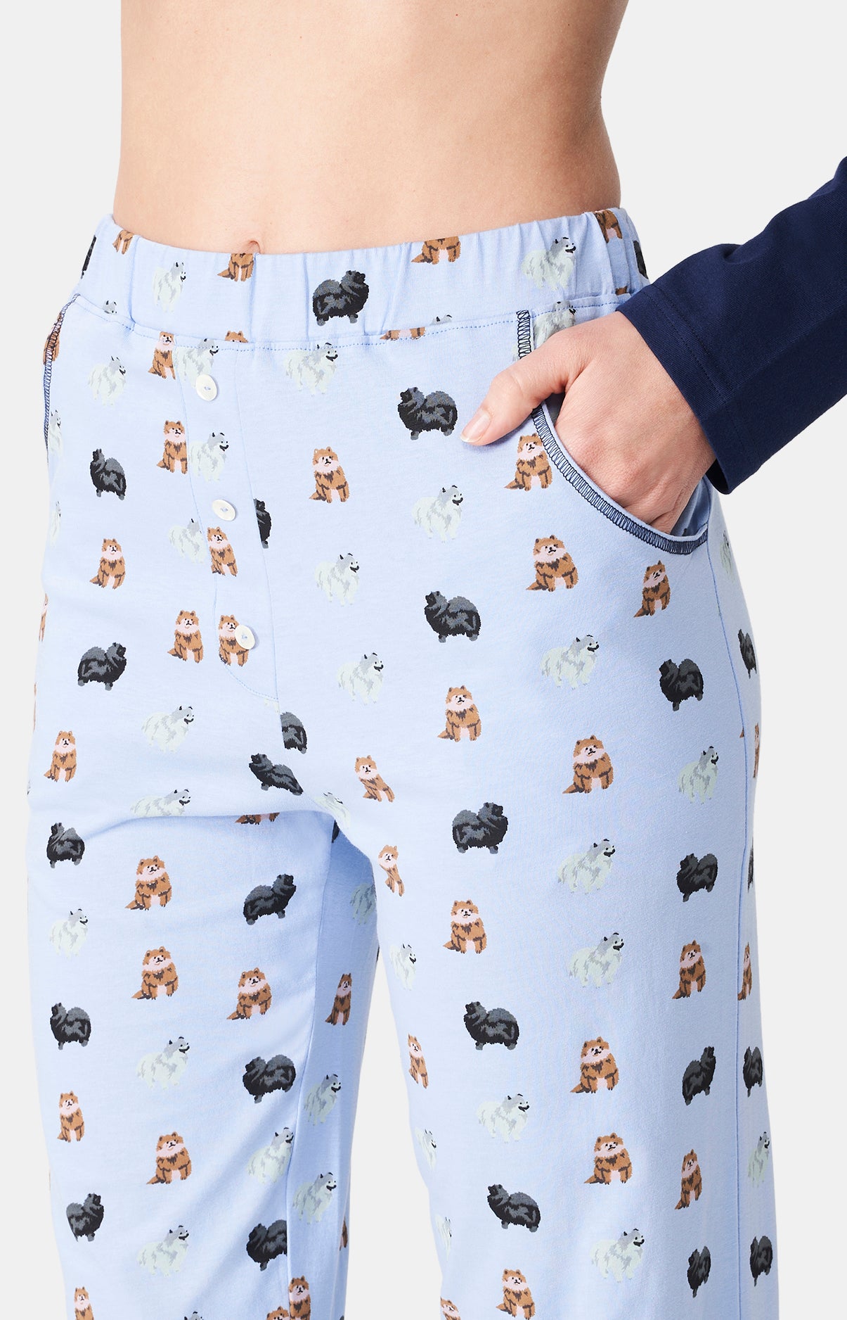 arthur-j-ai-du-chien-pyjama-femme-bleu-m-coton-bio image 6