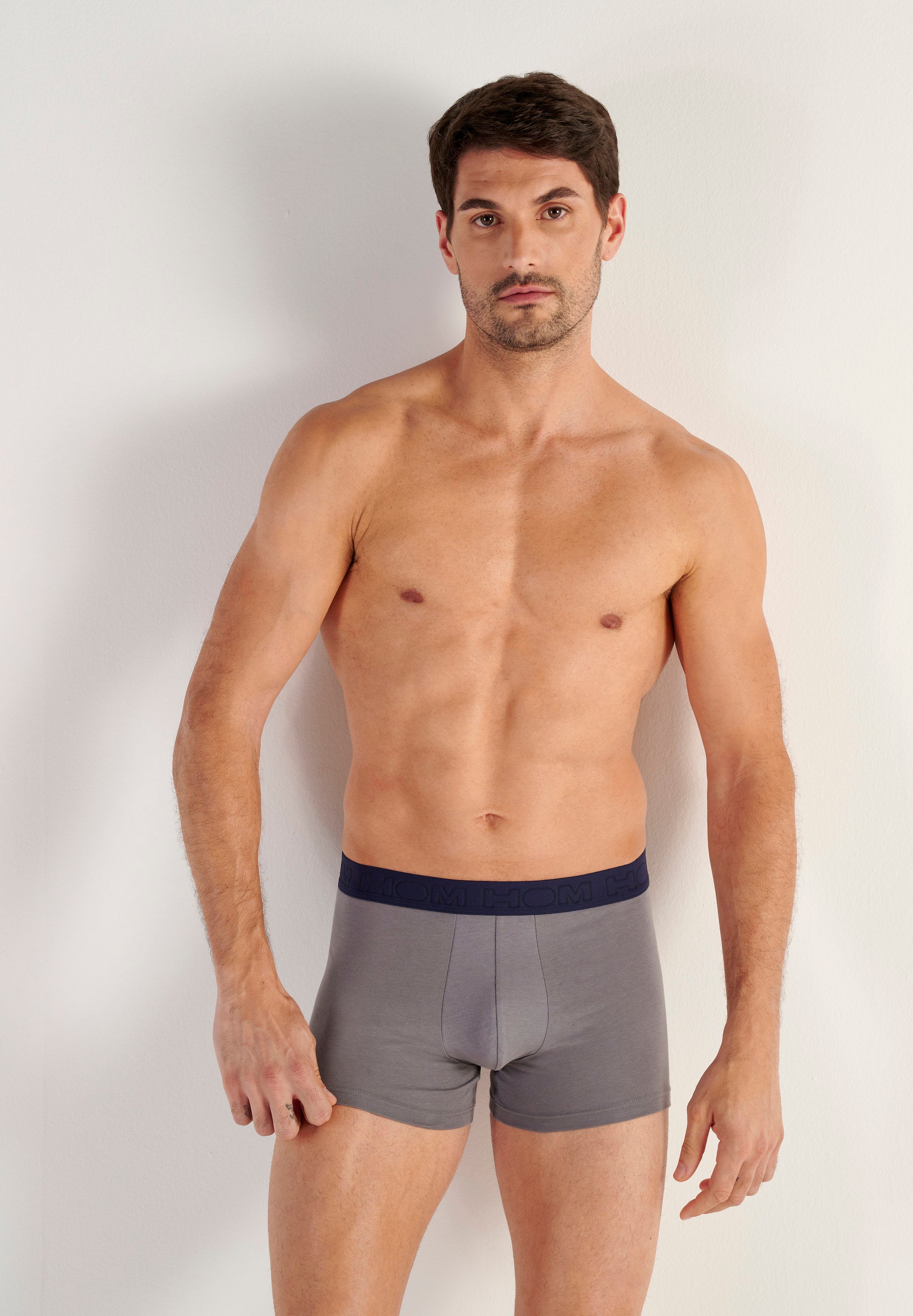 hom-steeve-boxer-homme-lot-3-coton-navy-gris-ray image 7