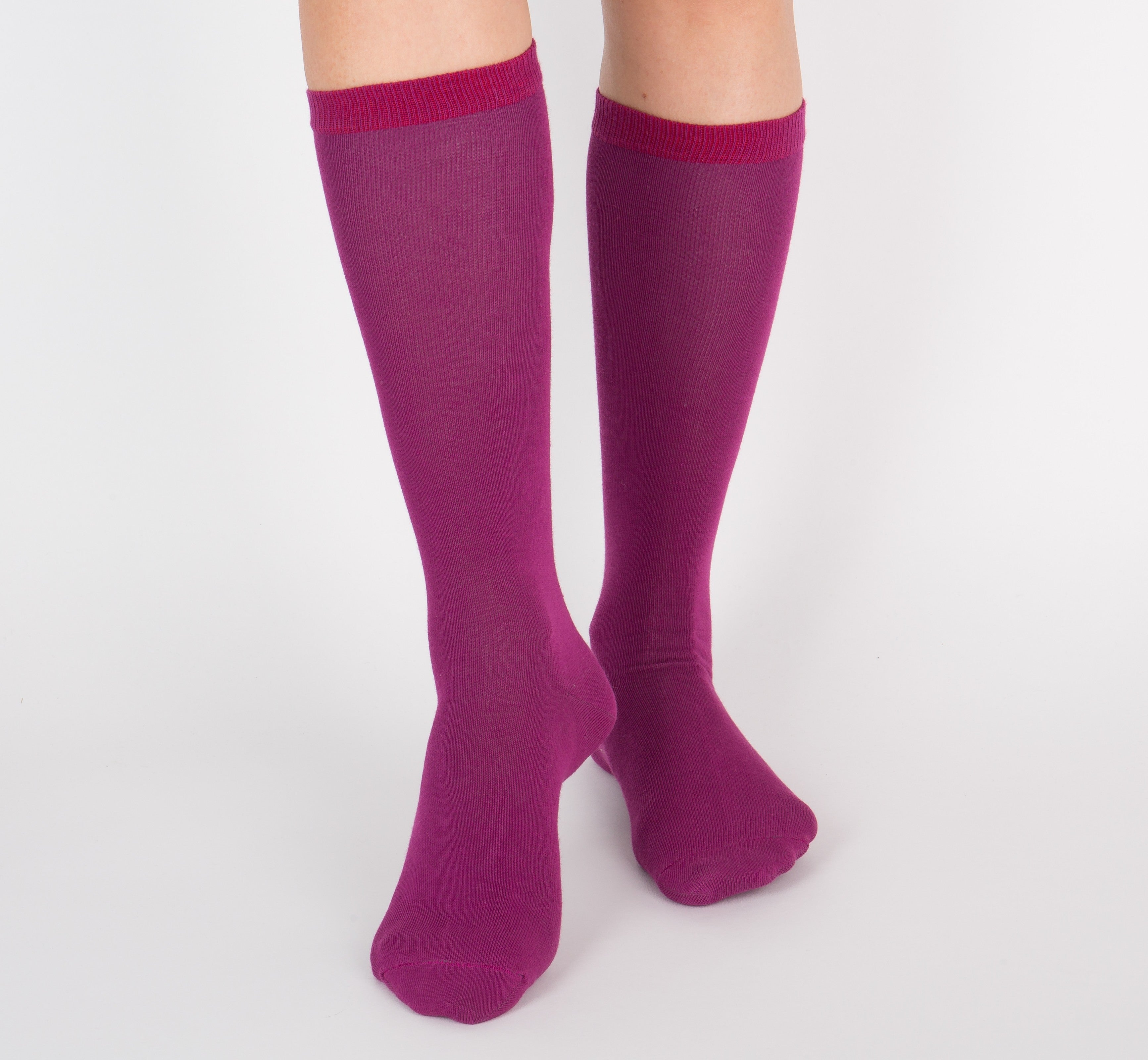 archiduchesse-de-ville-aubergine-chaussettes-coton-mi-hautes image 7