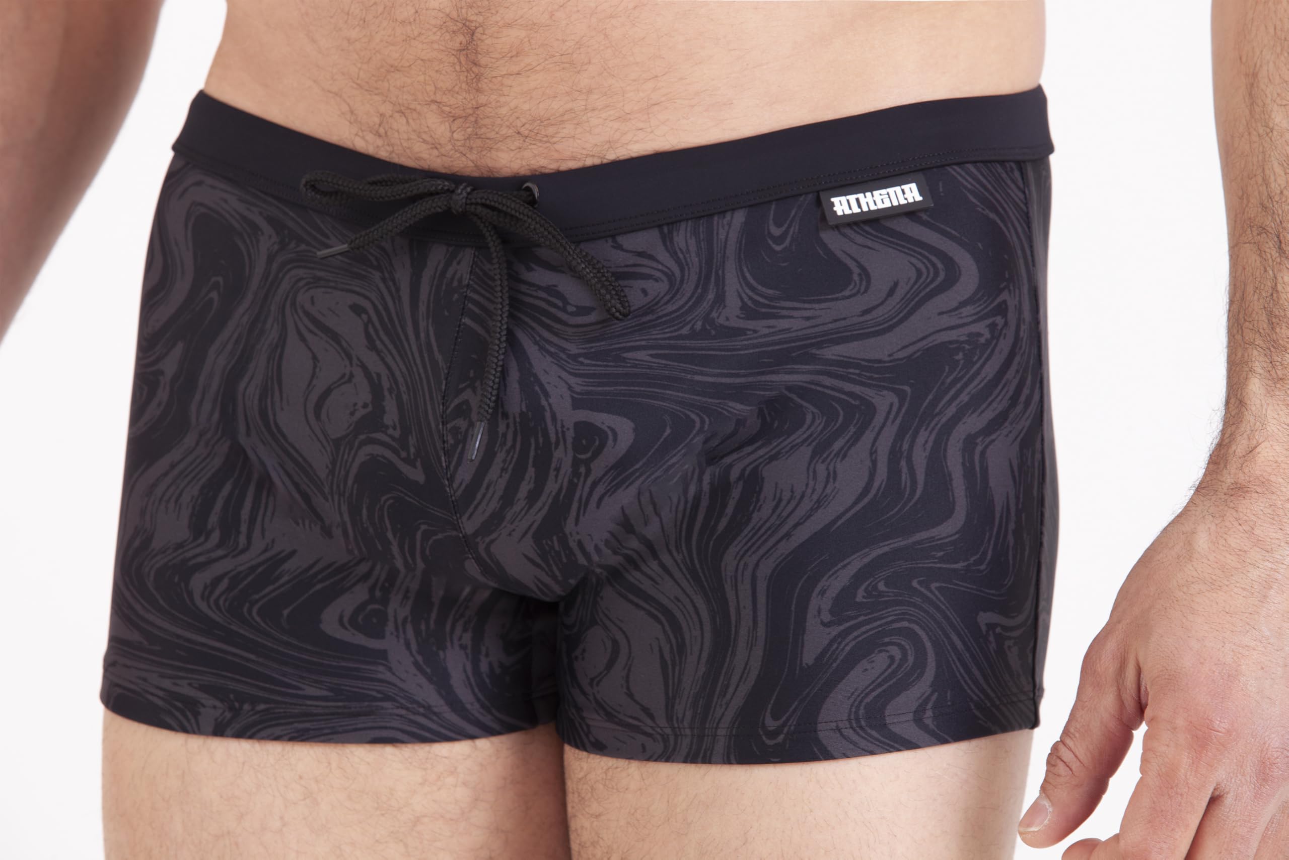 athena-traveler-boxer-de-bain-homme-noir-imprim-taille-m image 5